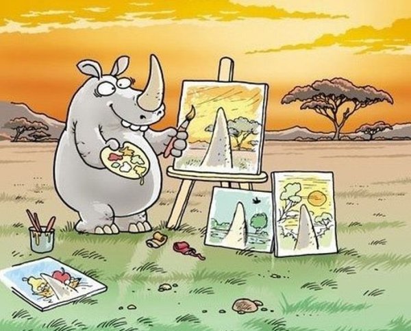 Носорог в картинках смешные