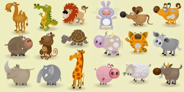 Смешные картинки всех животных для детей