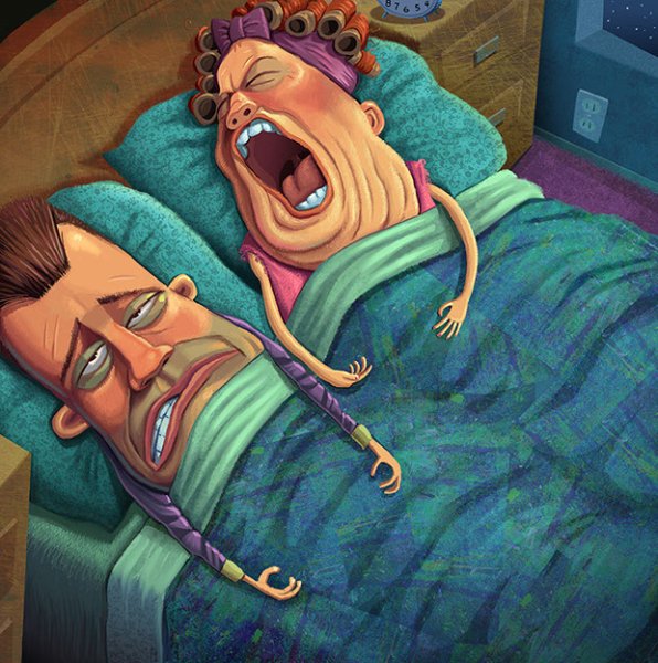 Баба храпит