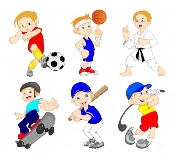 Смешное в спорте для детей в картинках