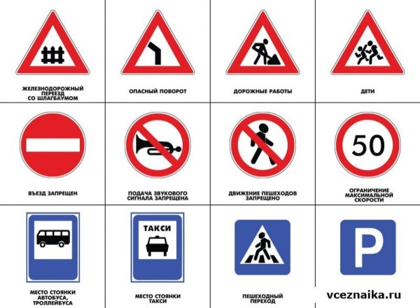 Смешные дорожные знаки для детей в картинках для дошколят