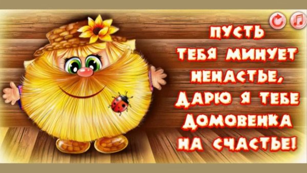 Дарю домовенка на счастье