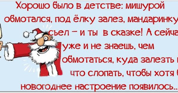 Шутки про новогоднее настроение