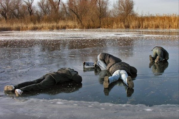 Рыбалка зимой приколы