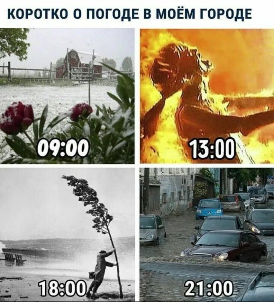 Коротко о погоде юмор