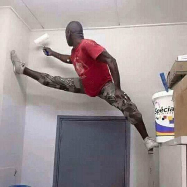 Смешной штукатур