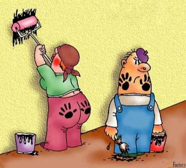 Ремонт квартиры карикатура