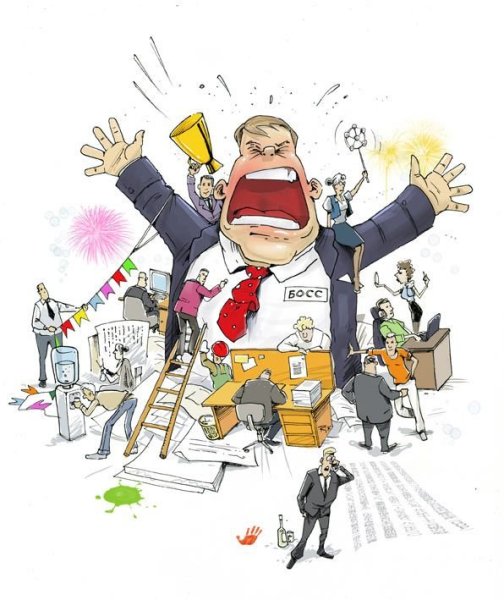 Карикатуры на офисных работников