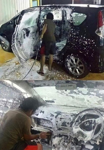 Приколы на автомойке