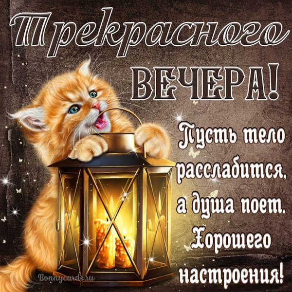 Откры тка с добра вечером