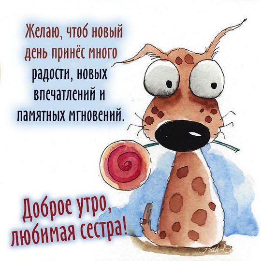 Доброе утро сестрёнка