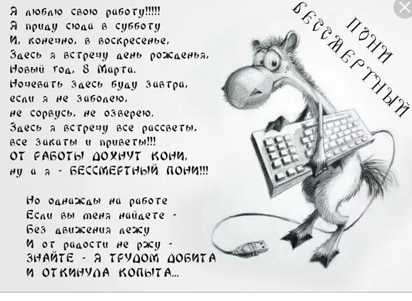 Стихотворение про Бессмертного пони
