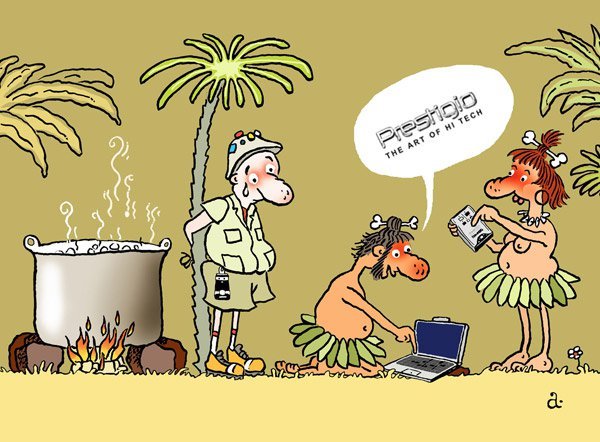 Карикатура дикари