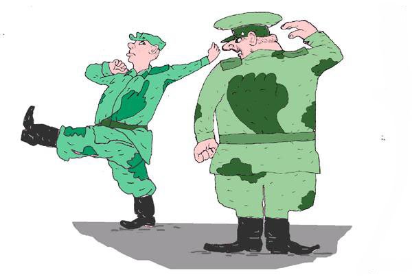 Солдат карикатура