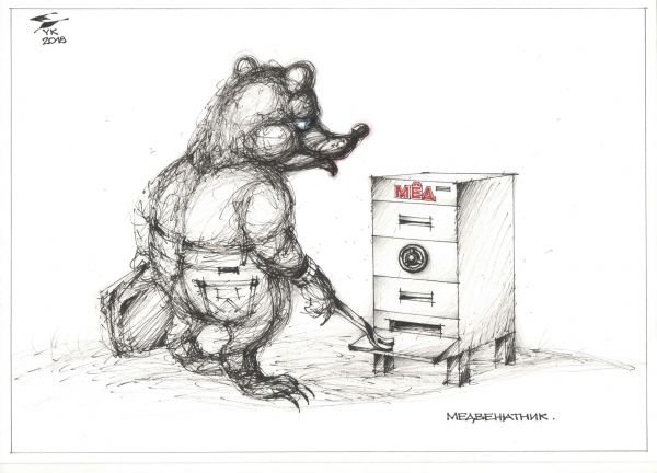 Медвежатник карикатура