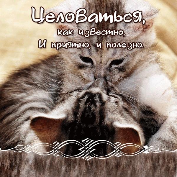 Открытки с объятиями и поцелуями