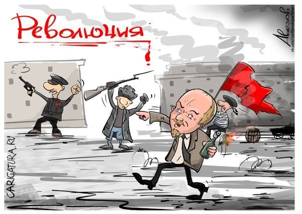 Цветная революция карикатура