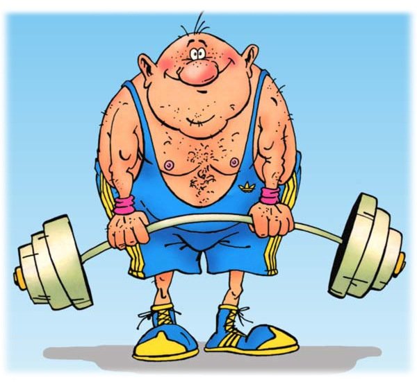 Спортсмен карикатура