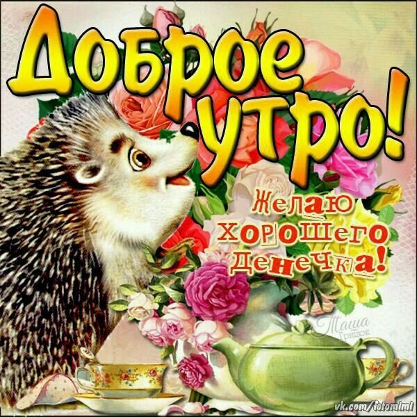 Доброе утро Ежик