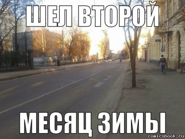 Зима без снега приколы