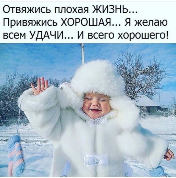 Доброе зимнее утро с юмором