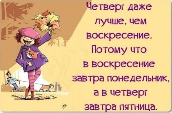 Четверг смешные высказывания