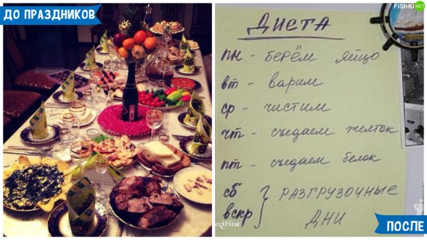 После новогодних праздников приколы