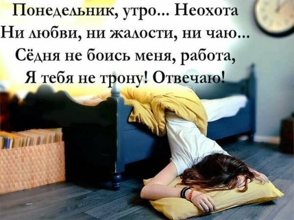 Высказывания про понедельник смешные