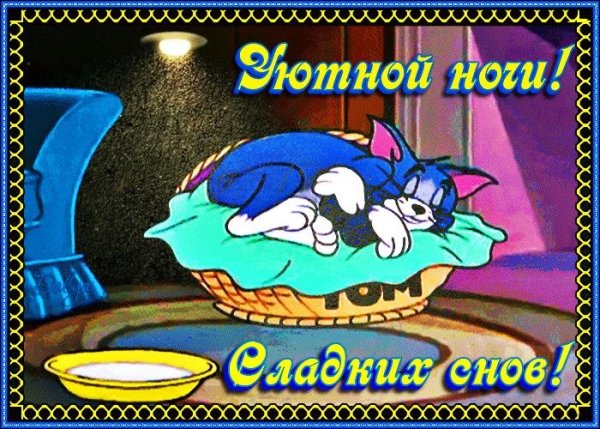 Гифки спокойной ночи прикольные