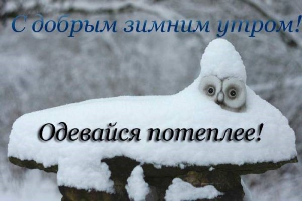 С добрым морозным утром