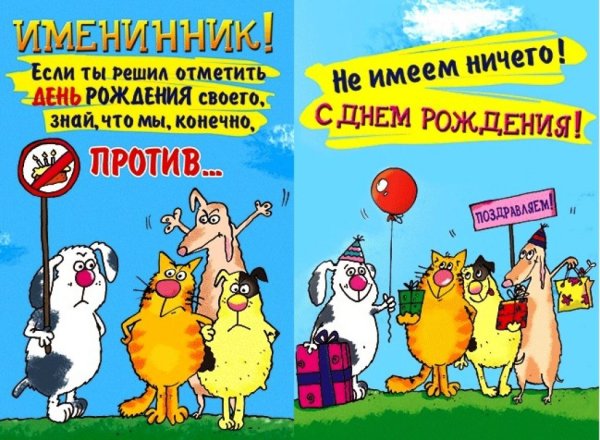 Прикольные пожелания на день рождения