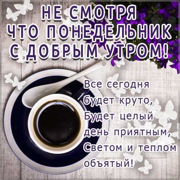 С добрым утро понкдкльника