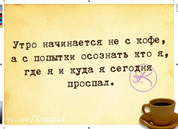 Цитаты про утро прикольные