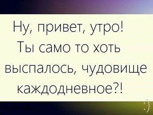 Статусы про утро смешные