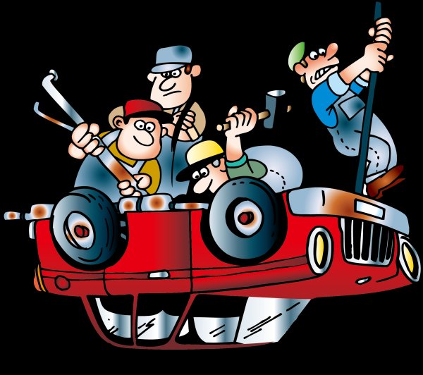 Автослесарь мультяшный