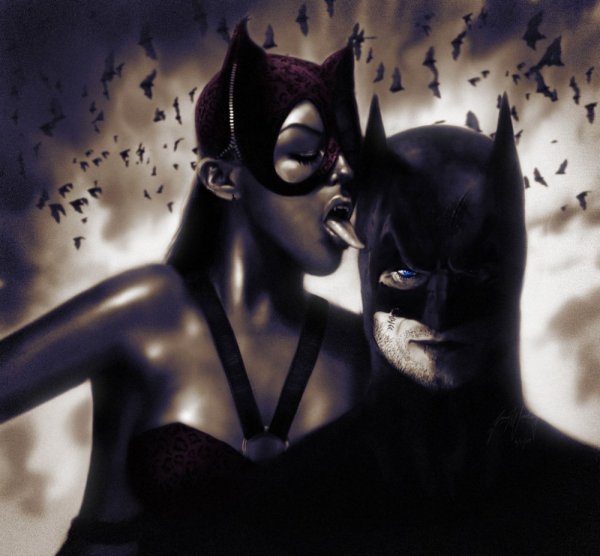Бэтмен и женщина кошка