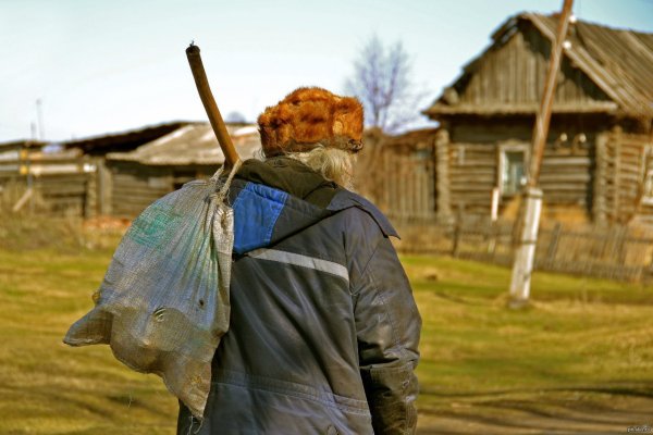 Мужик в деревне