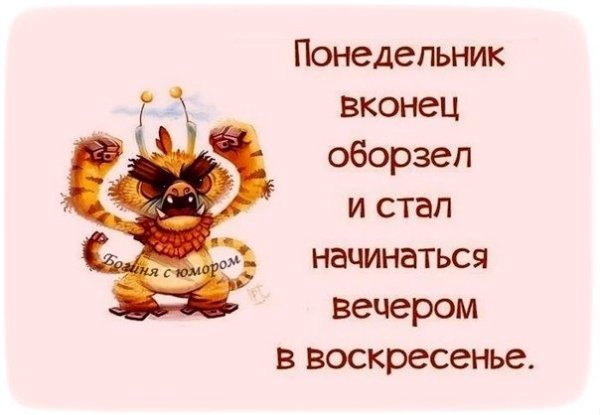 Анекдоты про вечер воскресенья