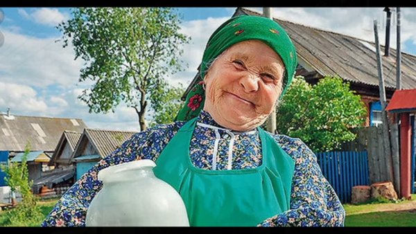 Бабушка в деревне