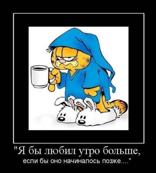 Демотиваторы с добрым утром прикольные