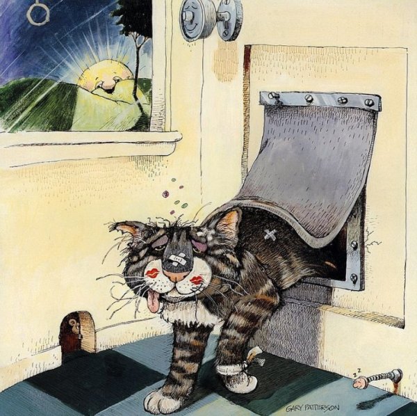 Забавные коты - художник Gary Patterson