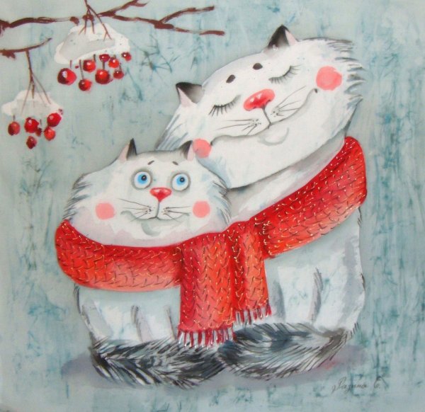Коты рисунки