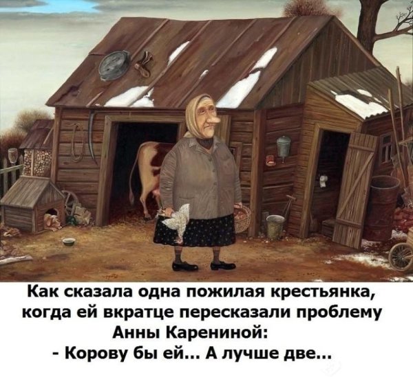 Крестьянка про анну Каренину