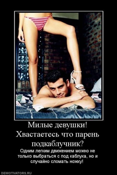 Высказывания про подкаблучников