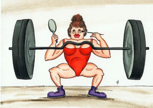 Фитнес карикатуры