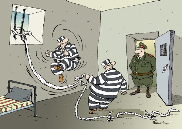 Тюрьма карикатура