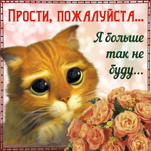 Открытка "прости"