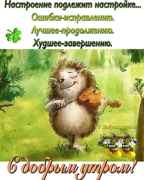 Хорошего дня Ежик