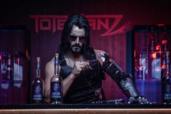 Cyberpunk 2077 Киану Ривз арт