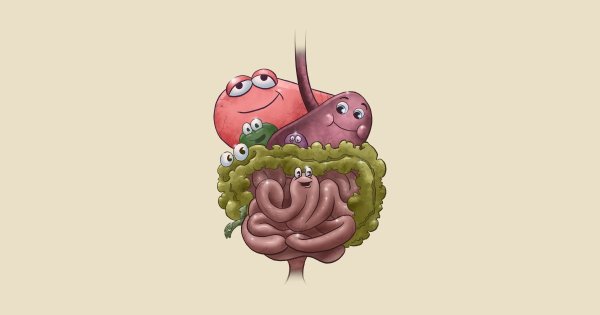 Кишечник мультяшный